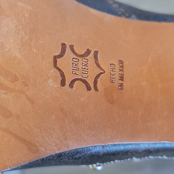 NWOT western heeled boot, leather, sz9 - Picture 4 of 8